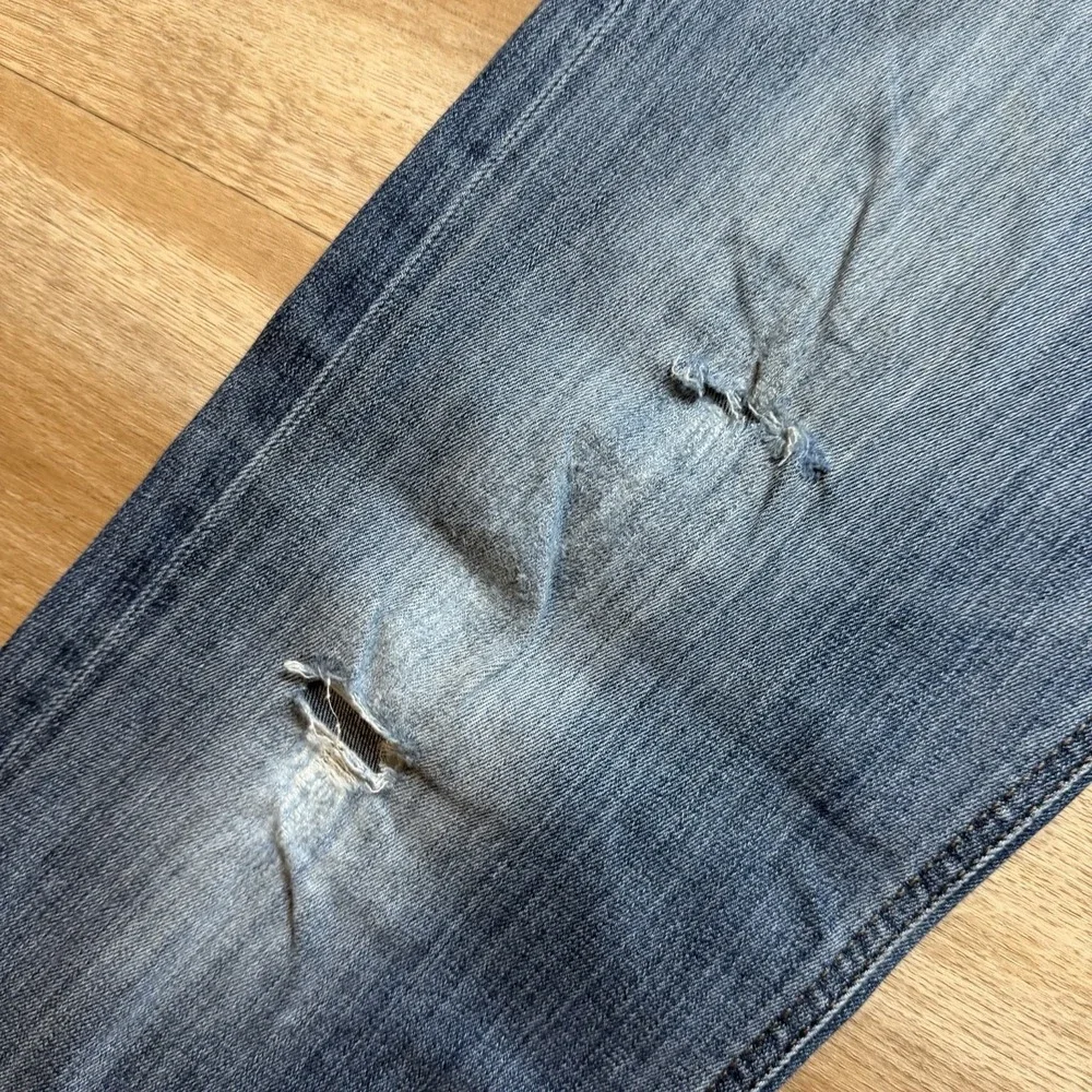 Diesel Waykee Jeans Men 30x32 Blue Straight Leg Stretch Medium‎ Wash Distressed